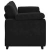 vidaXL Loveseat Sofa Black 140 cm Velvet