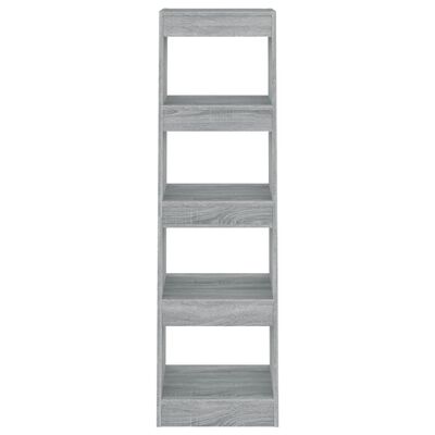 vidaXL Book Cabinet/Room Divider Grey Sonoma 40x30x135 cm