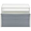 vidaXL Greenhouse 100x100x85 cm Galvanised Steel Grey