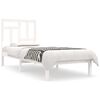 vidaXL Bed Frame without Mattress White 90x190 cm Single Solid Wood Pine