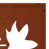 vidaXL Garden Wall Decoration 105x55 cm Corten Steel Maple Leaf Design