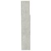 vidaXL Headboard Cabinet Concrete Grey 200x19x103.5 cm