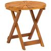 vidaXL Bistro Table Natural &Oslash;45 x 45 cm Solid Acacia Wood