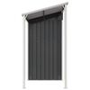 vidaXL Garden Shed with Extended Roof Anthracite 277x107x181 cm Steel