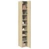 vidaXL Slim Storage Cabinet Sonoma Oak 30x42.5x225 cm Engineered Wood