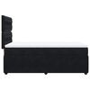 vidaXL Box Spring Bed with Mattress Black King Single Velvet