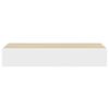 vidaXL Wall Drawer Shelves 2 pcs Oak and White 60x23.5x10cm MDF