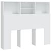 vidaXL Headboard Cabinet White 120x19x103,5 cm