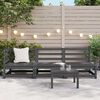 vidaXL 3 Piece Garden Lounge Set Grey Solid Pinewood
