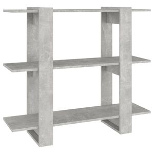 vidaXL Book Cabinet | Concrete Grey | Engineered wood | Medium | Book Cabinet