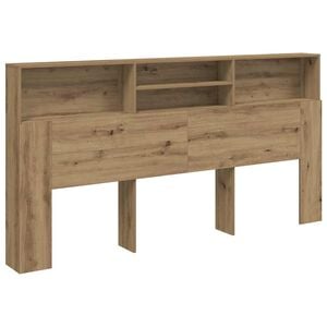 vidaXL Headboard Cabinet Artisian Oak 200x19x103,5 cm Engineered Wood