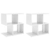 vidaXL Bedside Cabinets 2 pcs High Gloss White 50x30x51,5 cm Engineered Wood