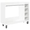 vidaXL Golf Cabinet with Wheel Plain White 120 x 45 x 98 cm
