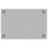 vidaXL Wall-mounted Magnetic Board White 60x40 cm Tempered Glass