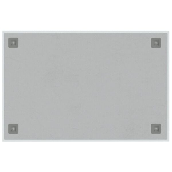 vidaXL Wall-mounted Magnetic Board White 60x40 cm Tempered Glass