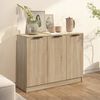 vidaXL Sideboard Sonoma Oak 90.5x30x70 cm Engineered Wood