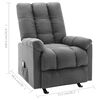 vidaXL Massage Reclining Chair Light Grey Fabric