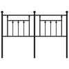 vidaXL Metal Replace Headboard Black 135 cm