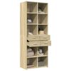 vidaXL Highboard Sonoma Oak 70x42.5x185 cm Engineered Wood