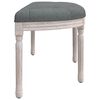 vidaXL Bench Dark Grey 110.5x45x49 cm Fabric