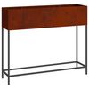 vidaXL Raised Garden Planter Rusty 100 x 26 x 82 cm Weathering Steel