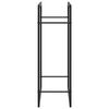 vidaXL Firewood Rack Matt Black 80x28x86 cm Steel