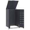 vidaXL Wheelie Bin Storage for Single Bin Anthracite 69x79x117 cm Steel
