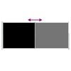 vidaXL Patio Retractable Side Awning 200x500 cm Black