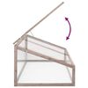 vidaXL Greenhouse Grey 110x56x39 cm Fir Wood