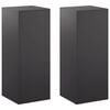 vidaXL Plant Stand 2 pcs Black 40 x 40 x 100 cm Steel