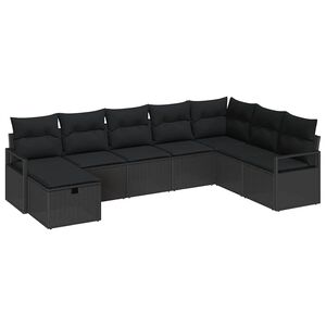 vidaXL Sofa Set 6 pcs Poly Rattan