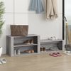 vidaXL Shoe Cabinet Grey Sonoma 150x35x45 cm Engineered Wood