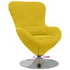 vidaXL Egg Chair Yellow Velvet