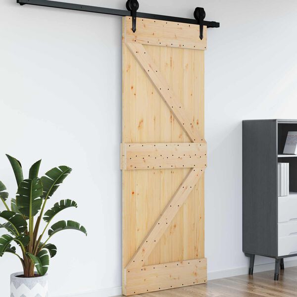 vidaXL Door NARVIK Natural 70 x 210 cm Solid Pine Wood