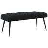 vidaXL Bench with Button Tufted Black 110 x 40 x 46 cm Velvet