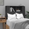 vidaXL Headboard Cabinet Black 100x18.5x102.5 cm