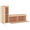 vidaXL TV Cabinets 2 pcs Solid Wood Pine