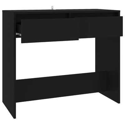 vidaXL Console Table Black 89x41x76.5 cm Steel