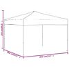 vidaXL Folding Party Tent Taupe 3x3 m