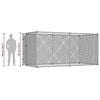 vidaXL Outdoor Dog Kennel 382x192x185 cm