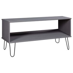 vidaXL Coffee Table | Grey | Solid pine wood | 91 x 45 x 45.6 cm | Coffee Table