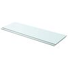 vidaXL Shelves 2 pcs Panel Glass Clear 90x30 cm