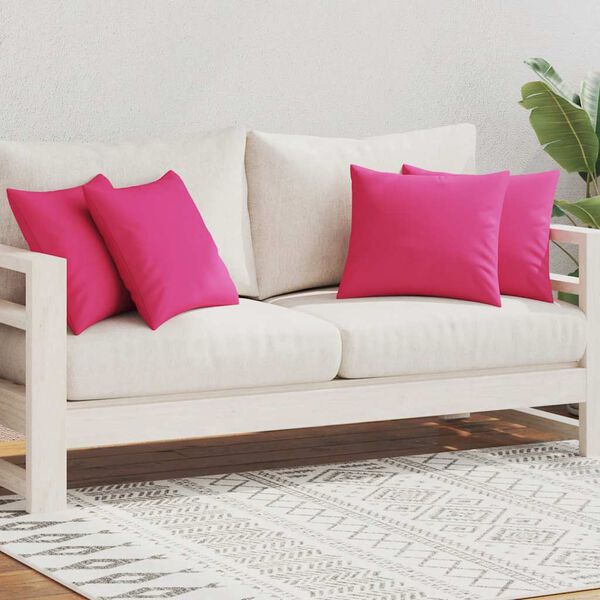 vidaXL Outdoor Pillows 4 pcs 45x45 cm Pink