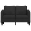 vidaXL 2-Seater Sofa Black 120 cm Fabric