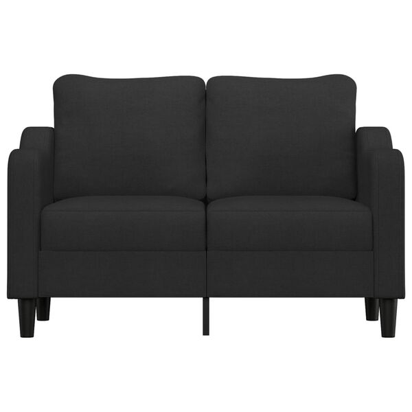 vidaXL 2-Seater Sofa Black 120 cm Fabric
