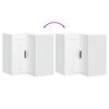 vidaXL Kitchen Wall Corner Cabinet Porto White Engineered Wood