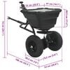 vidaXL Spreader Black 53 x 108 x 74 cm PVC and Steel