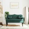 vidaXL Bench with Cushions Dark Green 120.5x65x75 cm Velvet