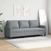 vidaXL 3-Seater Sofa Light Grey 180 cm Fabric