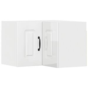 vidaXL Dishwasher Panel Kalmar High Gloss White 57 x 57 x 40 cm